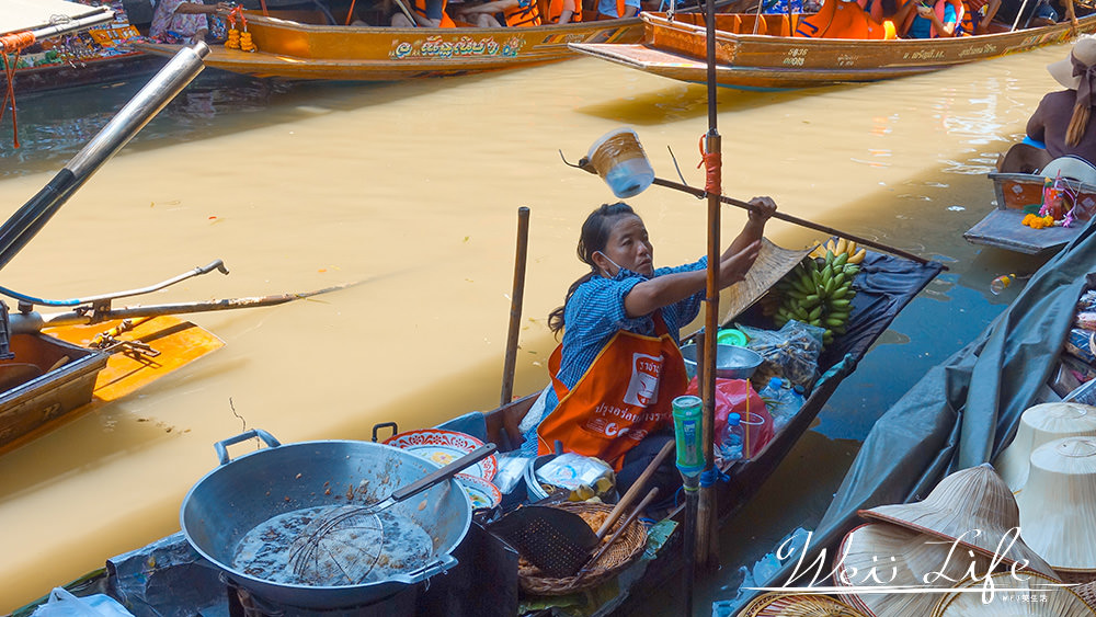 泰國旅遊曼谷景點推薦//丹嫩莎朵水上市場一日遊必去旅遊景點，超美超好拍但不好買