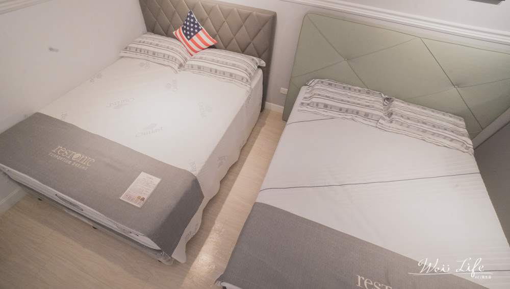 每天讓你從飯店醒來享受完美睡眠，全球五六星級飯店指定使用美國蕾絲床墊restonic