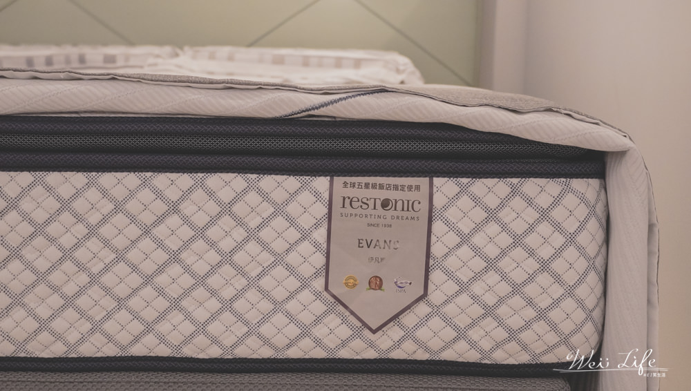 每天讓你從飯店醒來享受完美睡眠，全球五六星級飯店指定使用美國蕾絲床墊restonic