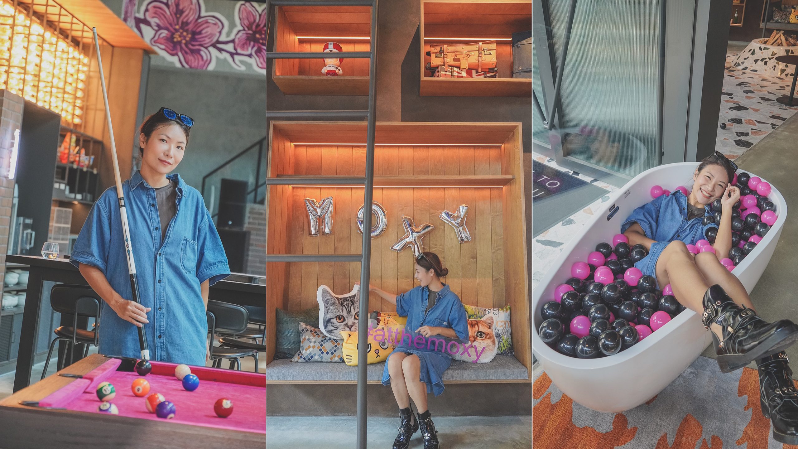 台中飯店推薦//台中豐邑MOXY酒店最時尚的潮旅館，大人的遊戲間入住就開始玩嗨每個細節都是巧思。