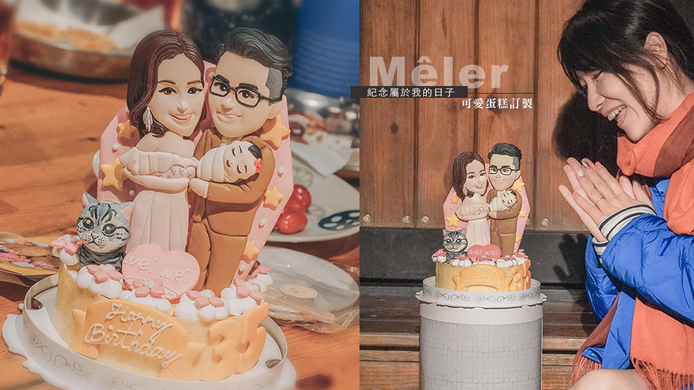 米爾利甜點創作//可愛造型蛋糕紀念屬於我的35歲生日，今年生日最特別的客製化蛋糕。 @Wei笑生活