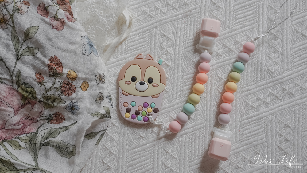 Loulou lollipop//迪士尼夢幻固齒器＆竹纖維透氣包巾