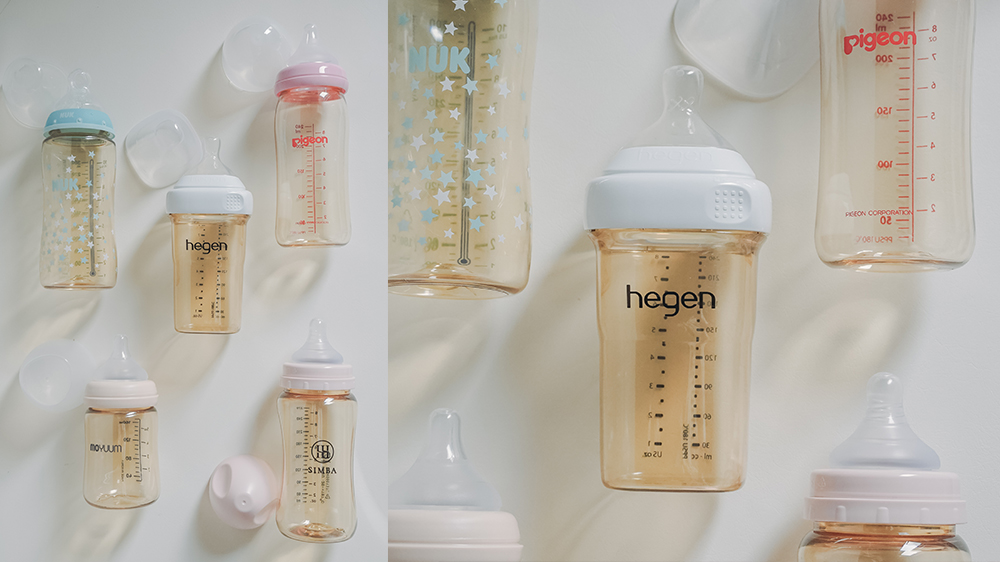 奶瓶評比文//如何挑選新生兒奶瓶：防脹氣奶瓶hegen、 貝親、小獅王、NUK、MOYUUM