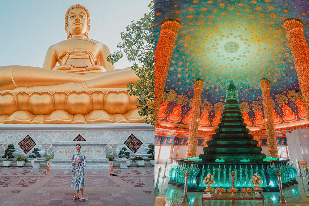 泰國曼谷水門寺大佛Wat Paknam//最新景點超級大佛，附上私房攝影地點、交通指南、看點、行程安排。 @Wei笑生活