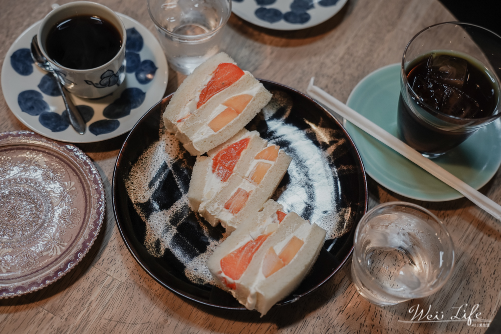 京都美食推薦//市川屋珈琲老宅咖啡店，現做水果三明治吐司，自家烘焙咖啡。京都早餐清水寺下午茶。