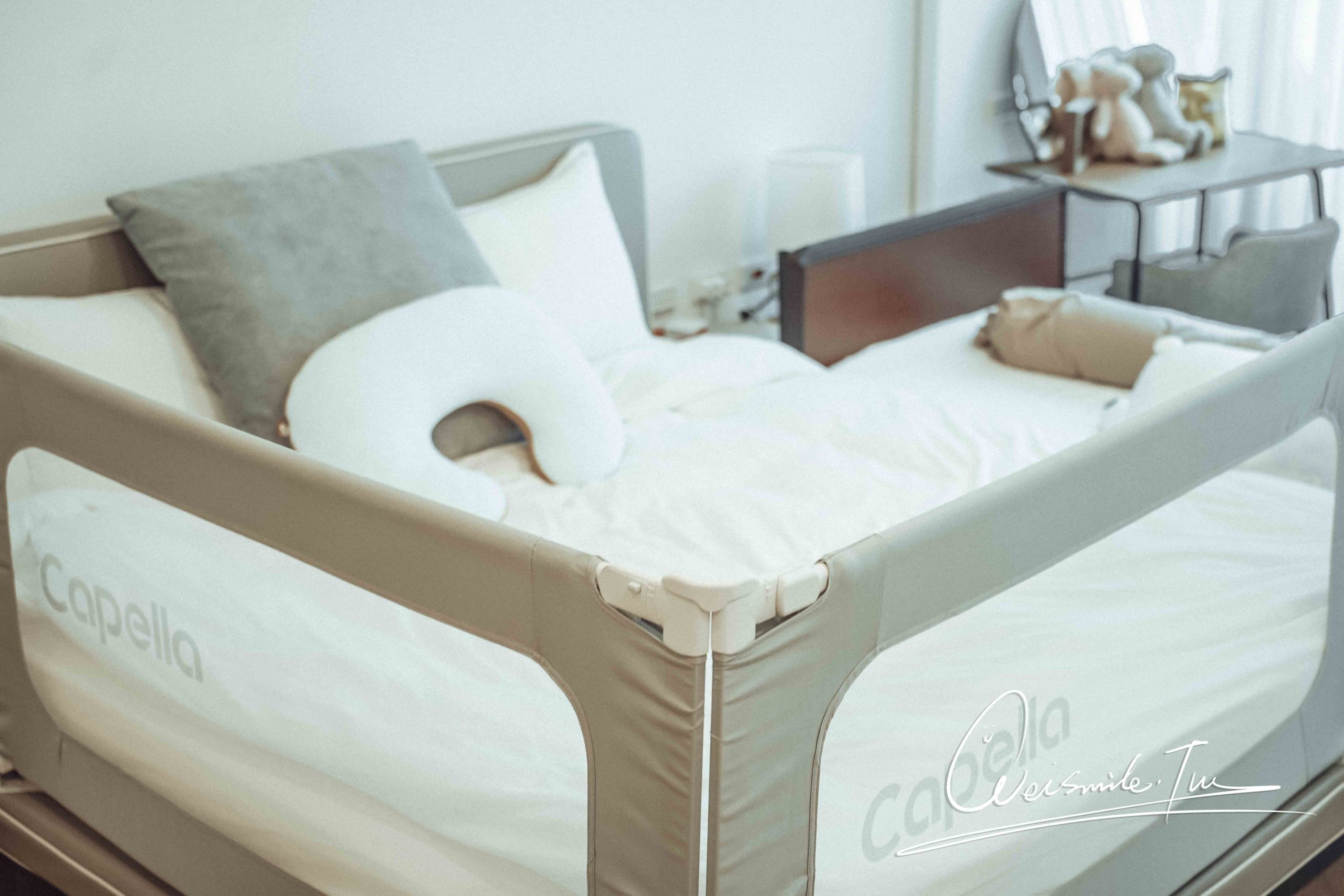 嬰兒床邊護欄推薦//Capella 兒童床邊護欄當媽後才懂的那一聲「咚」