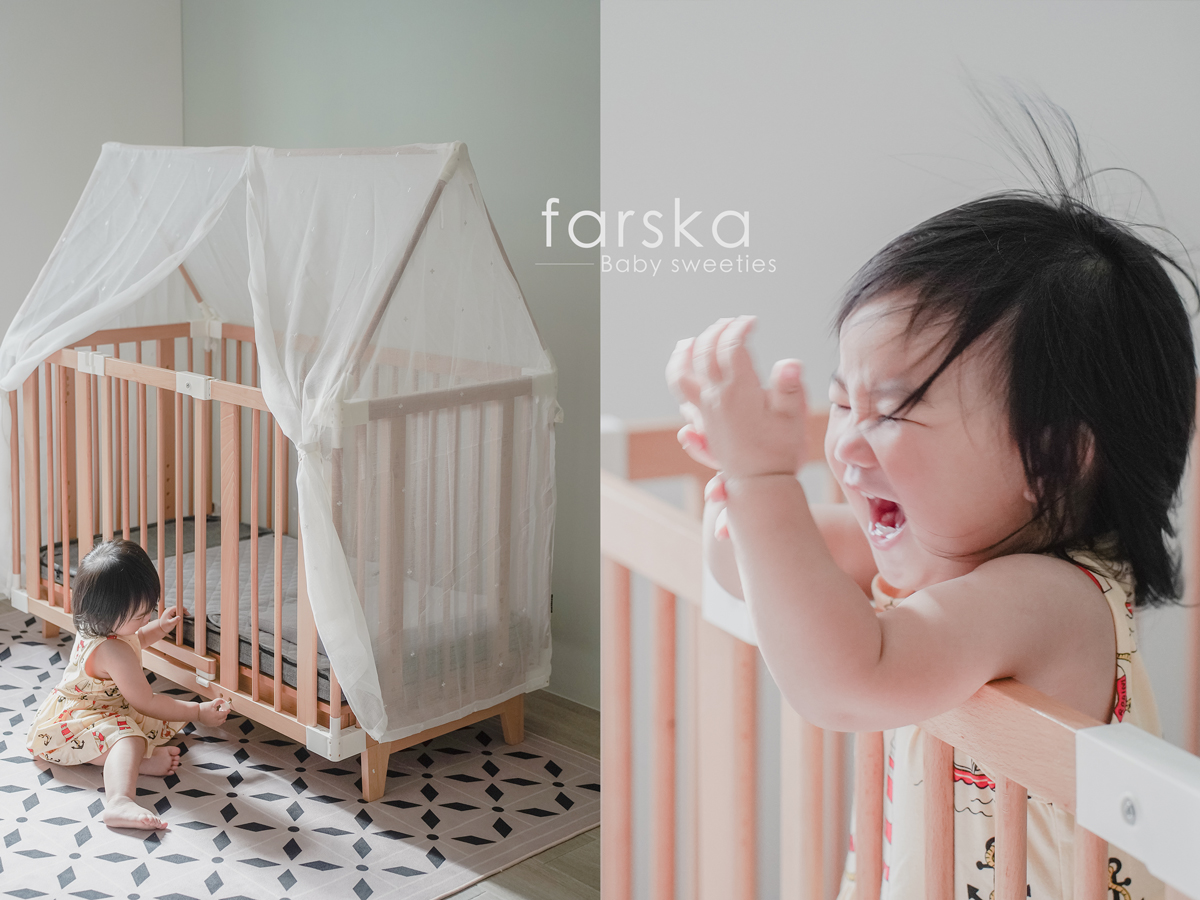 嬰兒床推薦//farska旗艦⼤床新⽣兒⽤品，⼀⽣可⽤五合一成長型多功能嬰兒床 @Wei笑生活